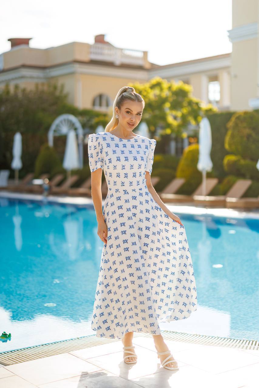 Floral A-Line Maxi Dress