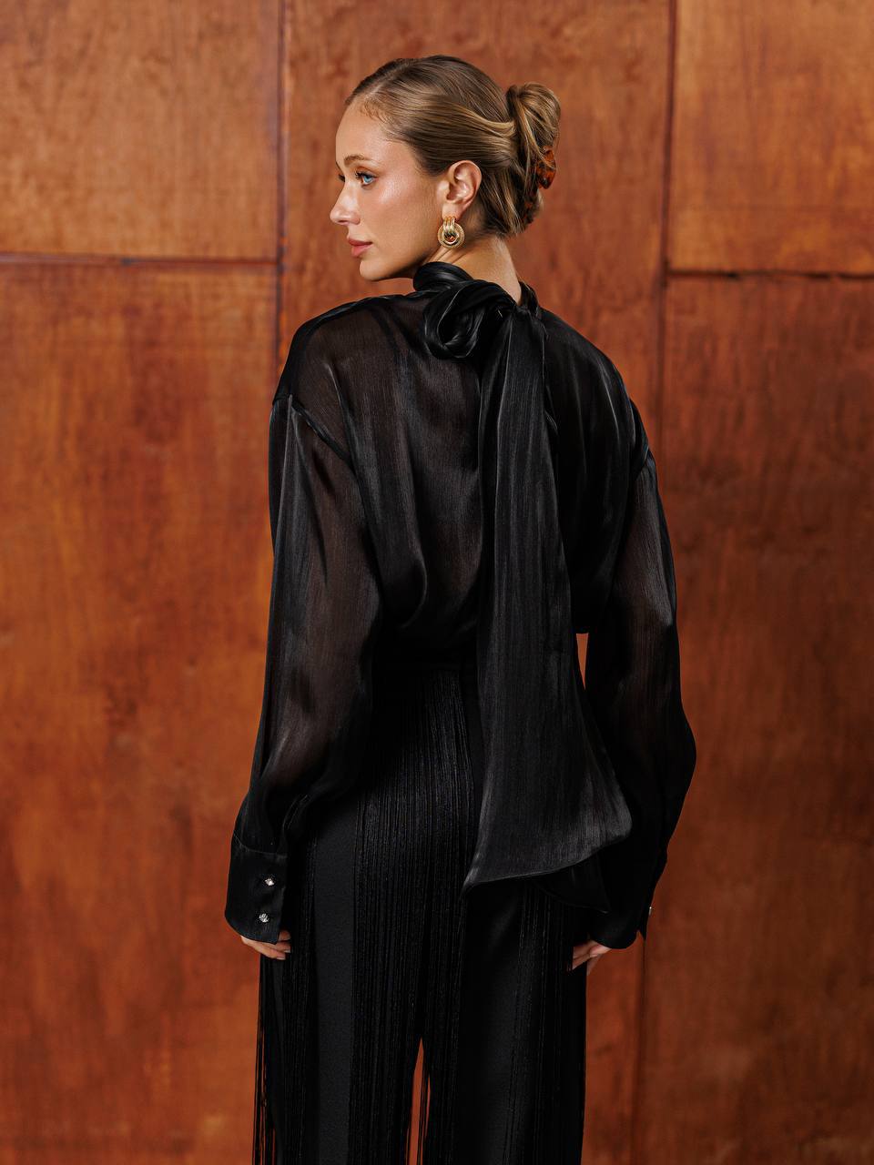 Aurelia Sheer Organza Blouse