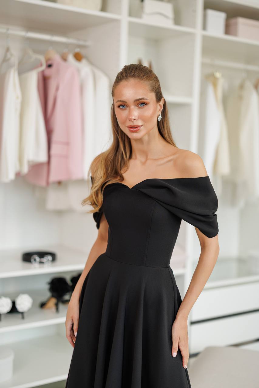 Jane Off-Shoulder Midi Dress