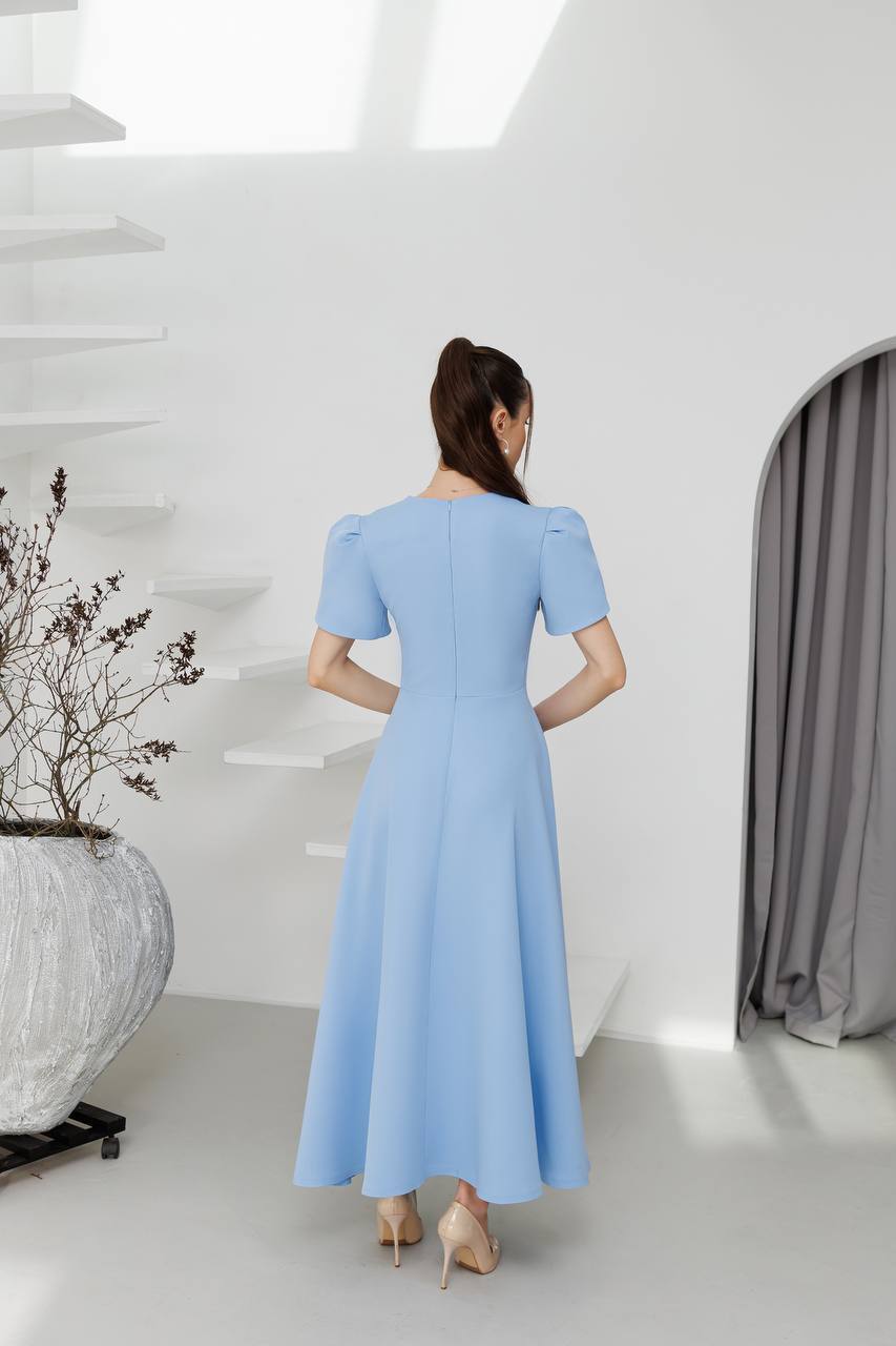 Cristina Tulip Sleeve Midi Dress