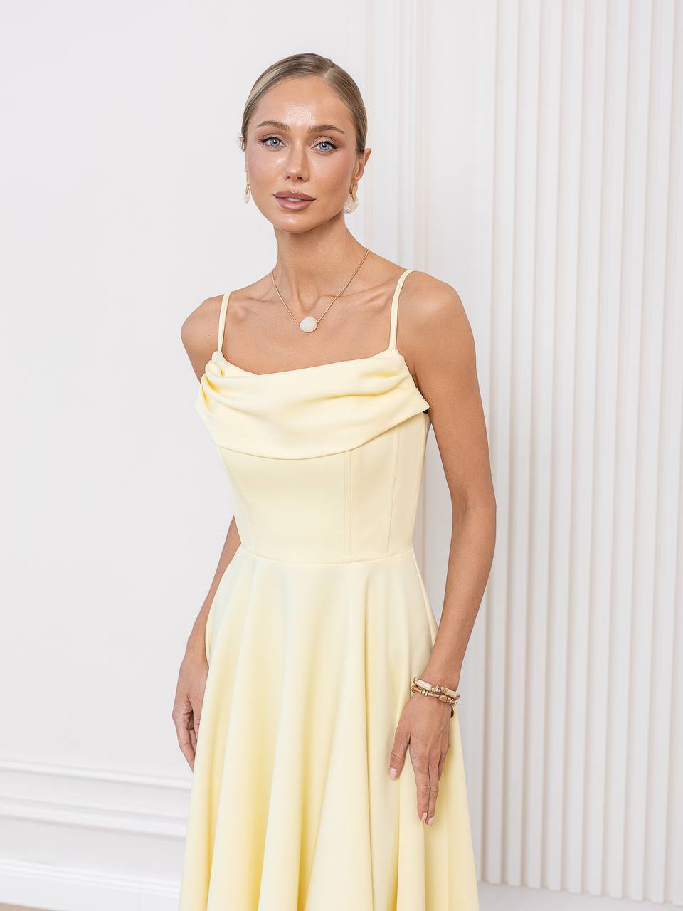 Milano Draped Midi Dress