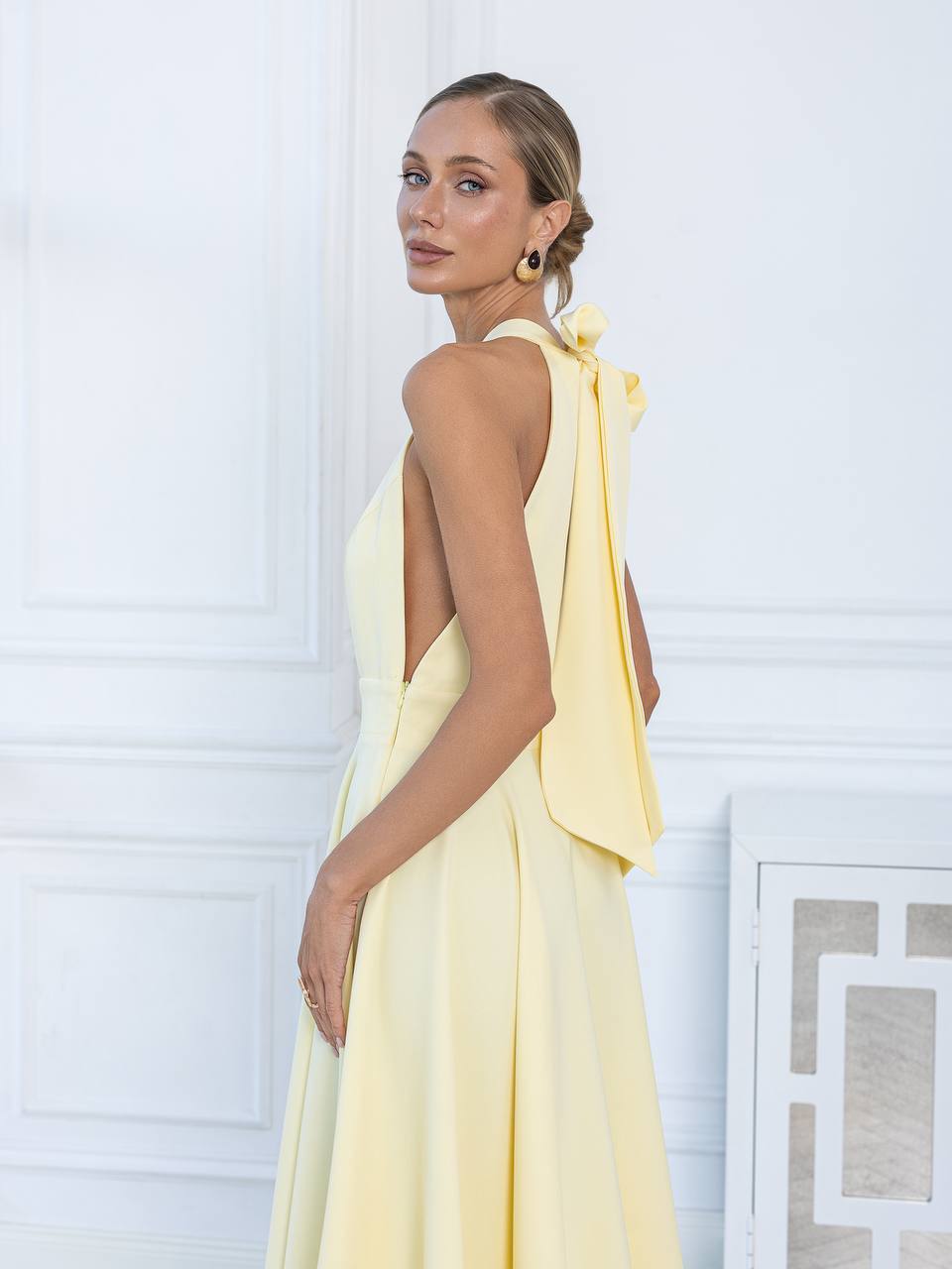 Celeste Halter Midi Dress