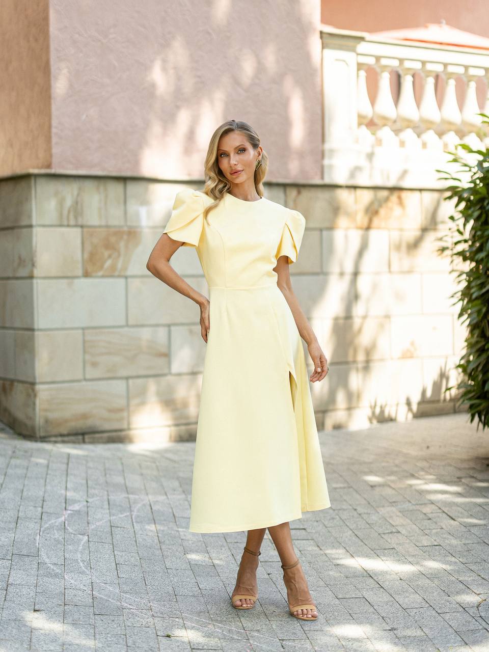 Elara Open Back Midi Dress