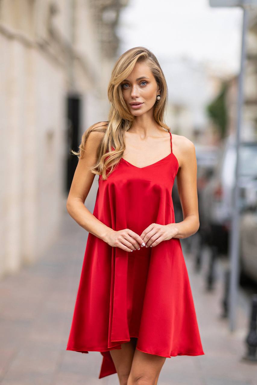 Tatiana Satin Mini Dress