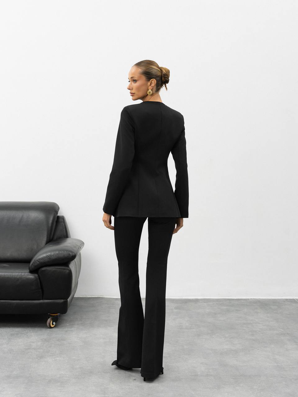 Aurelia Gold Button Tailored Suit
