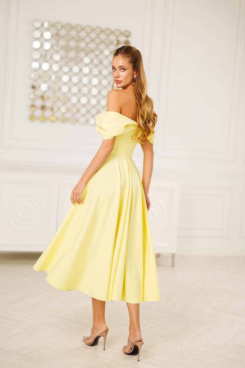 Jane Off-Shoulder Midi Dress