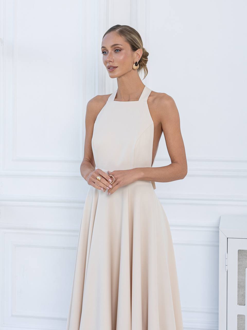 Celeste Halter Midi Dress