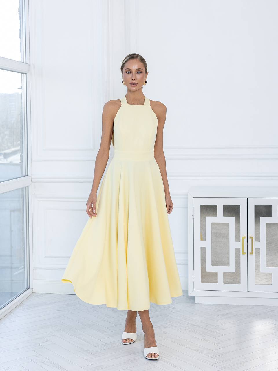 Celeste Halter Midi Dress