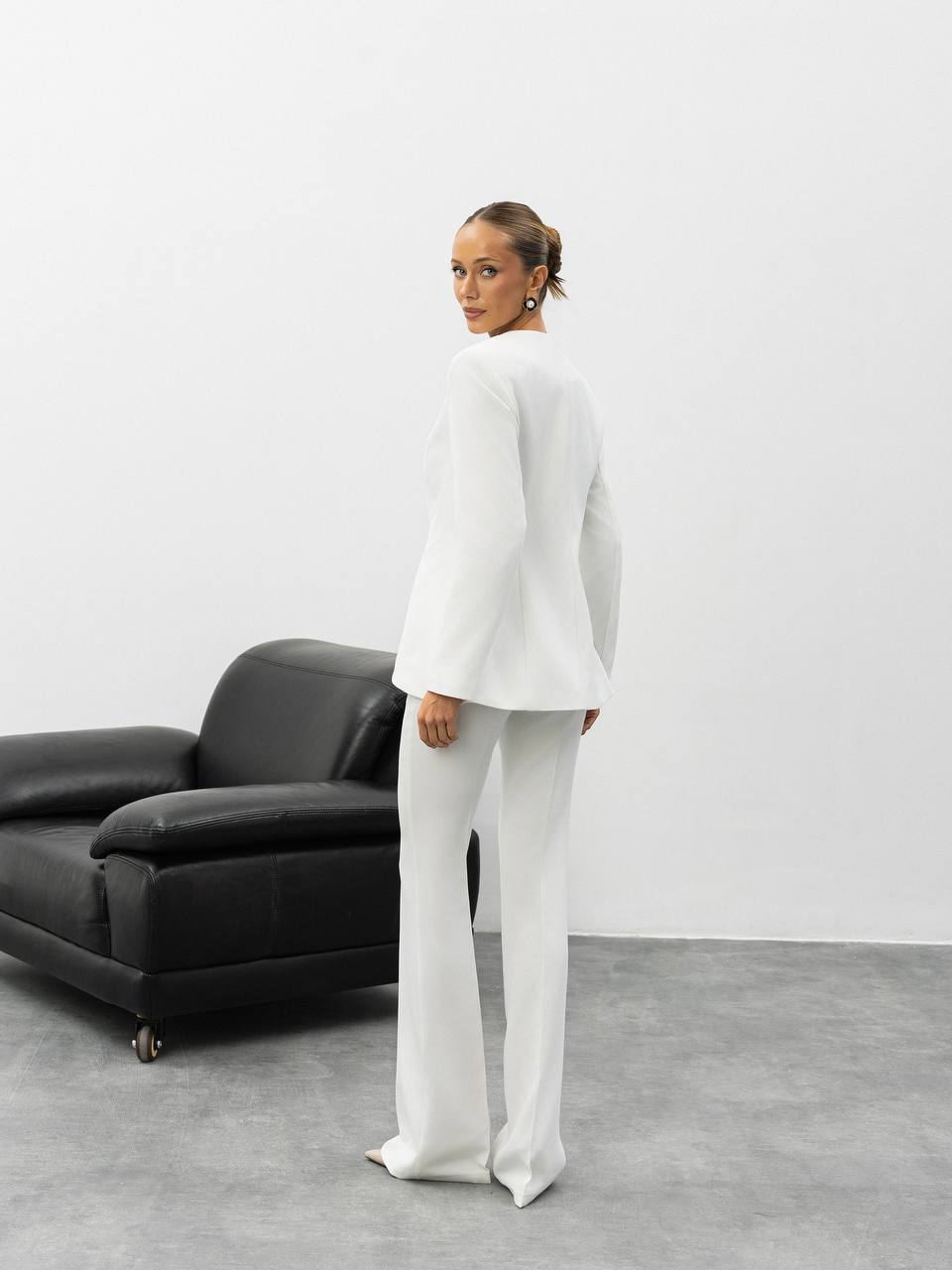 Aurelia Gold Button Tailored Suit