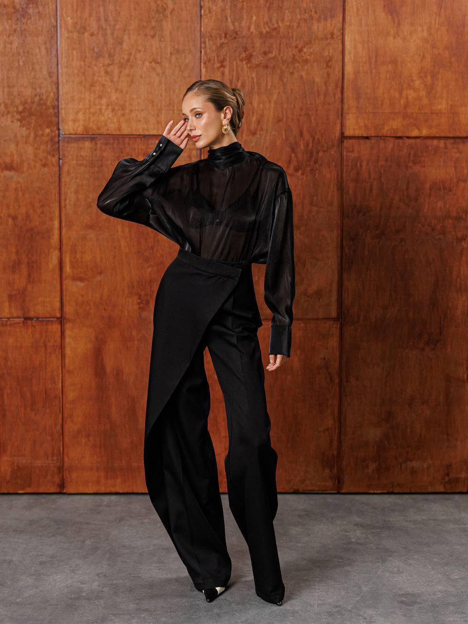 Aurelia Sheer Organza Blouse