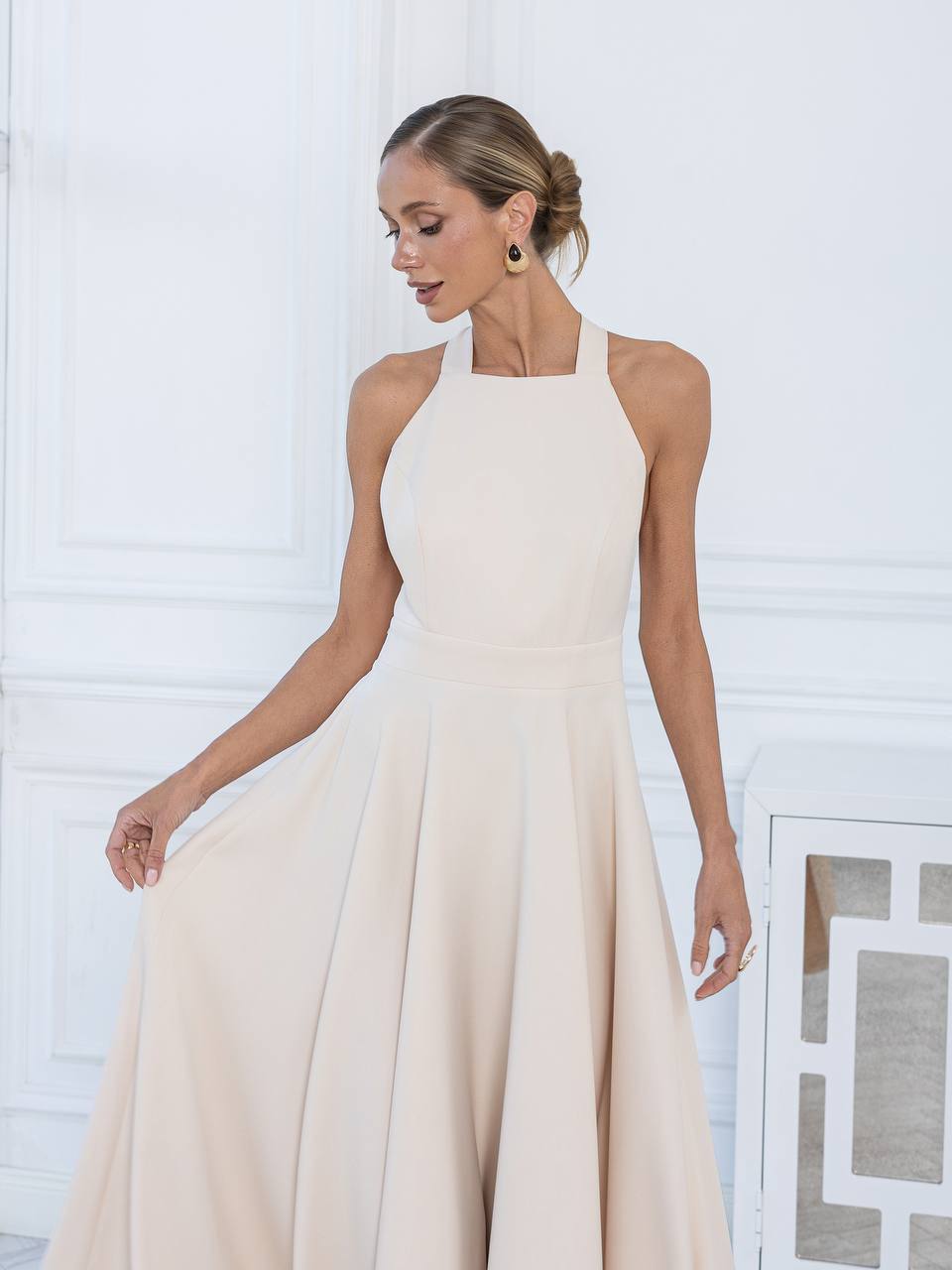 Celeste Halter Midi Dress