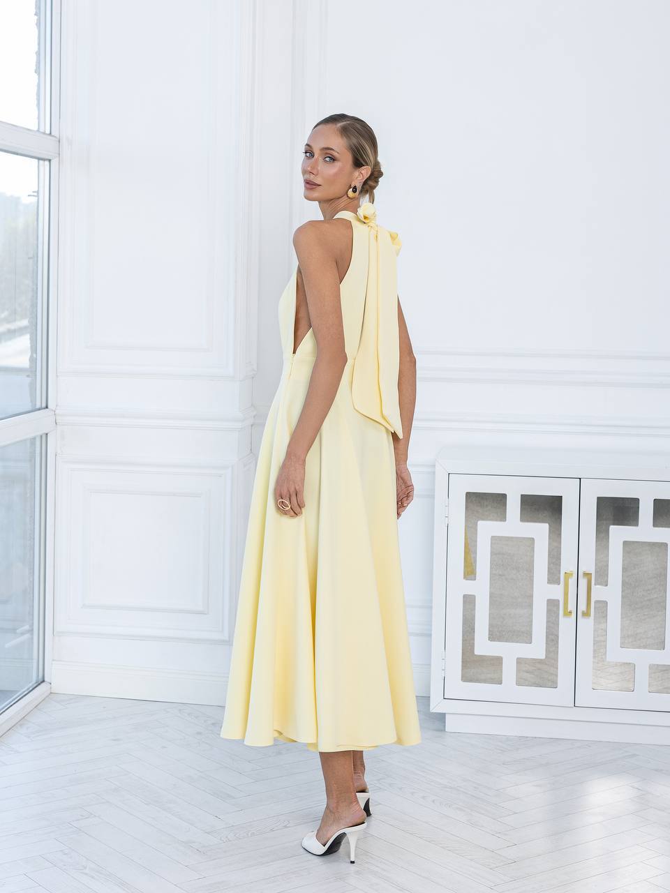 Celeste Halter Midi Dress
