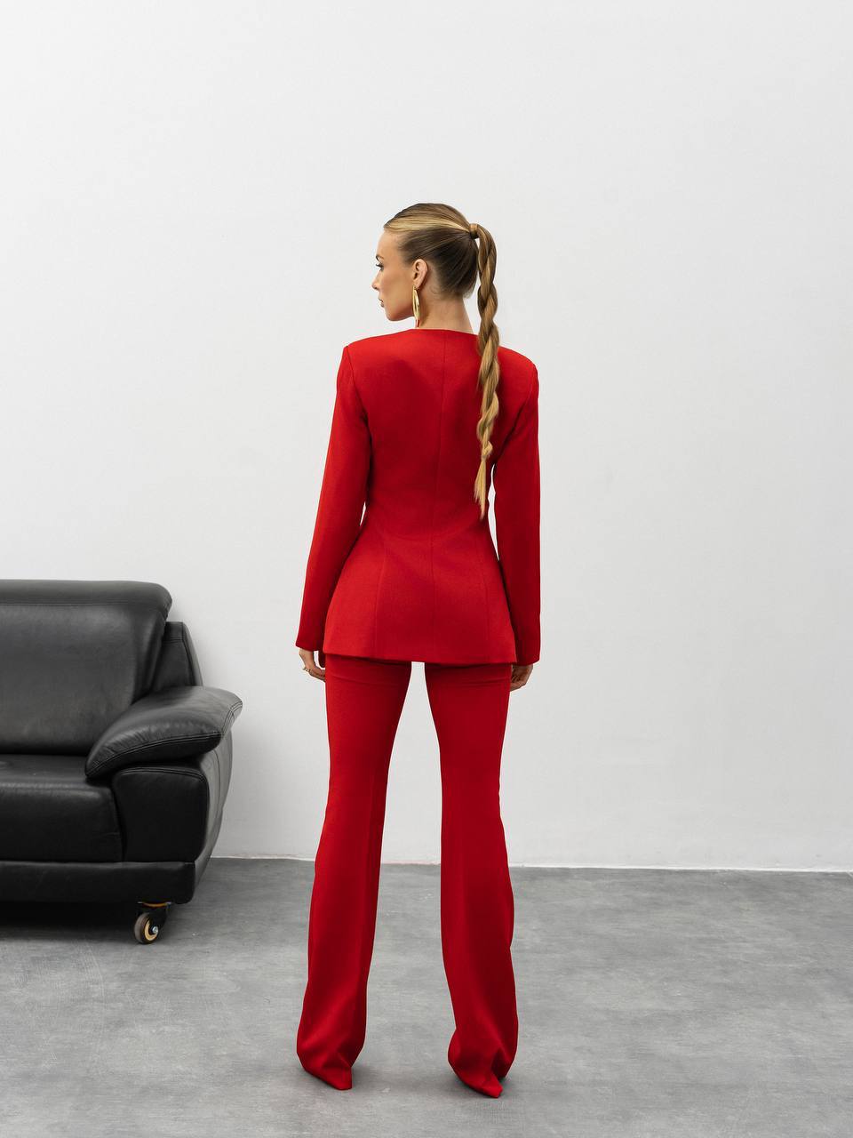 Aurelia Gold Button Tailored Suit