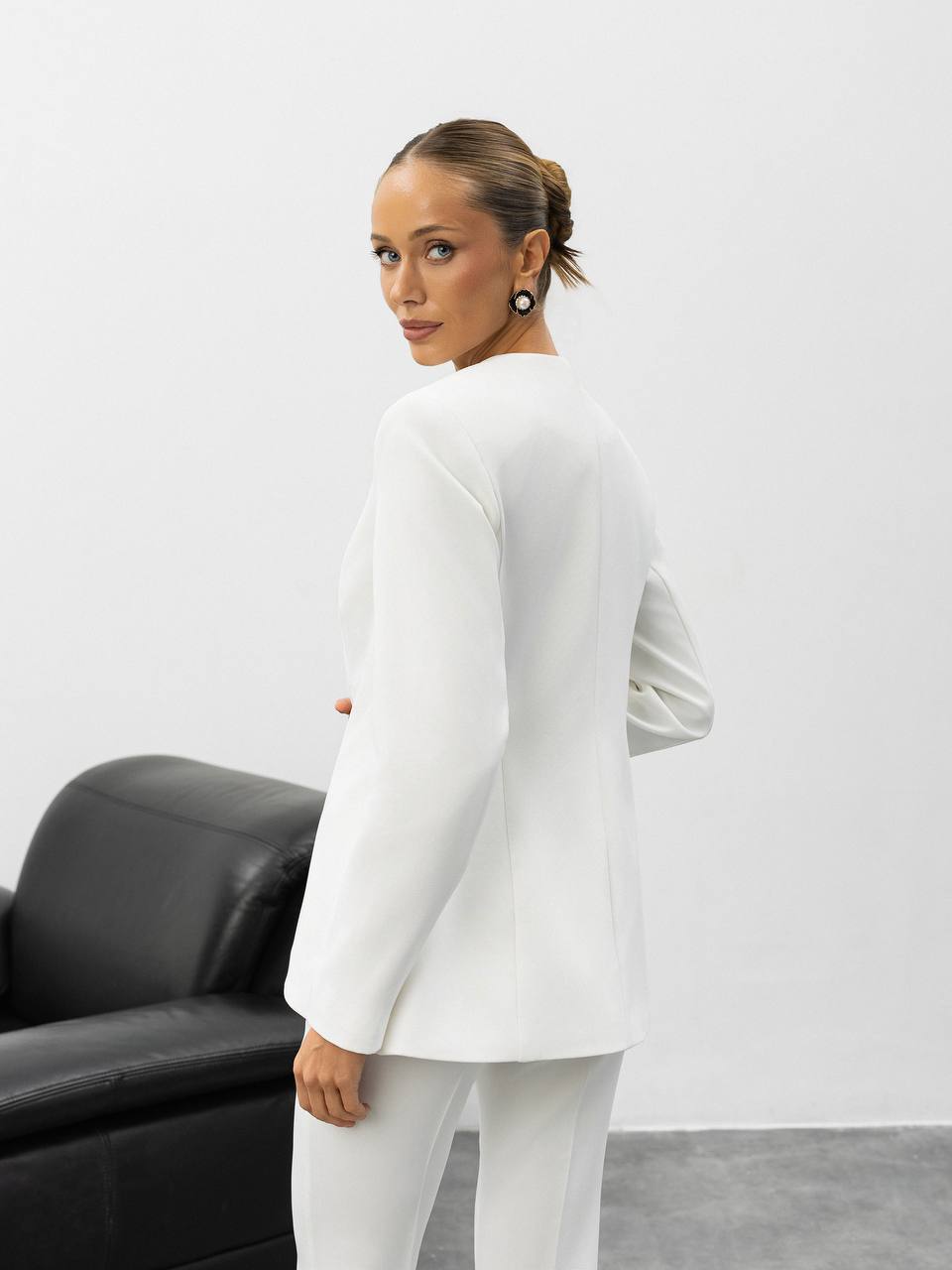 Aurelia Gold Button Tailored Suit