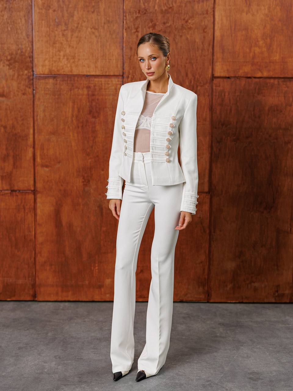 Victoria Military-Inspired Two-Piece Suit