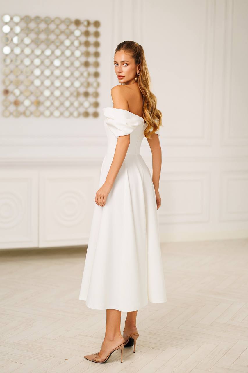 Jane Off-Shoulder Midi Dress