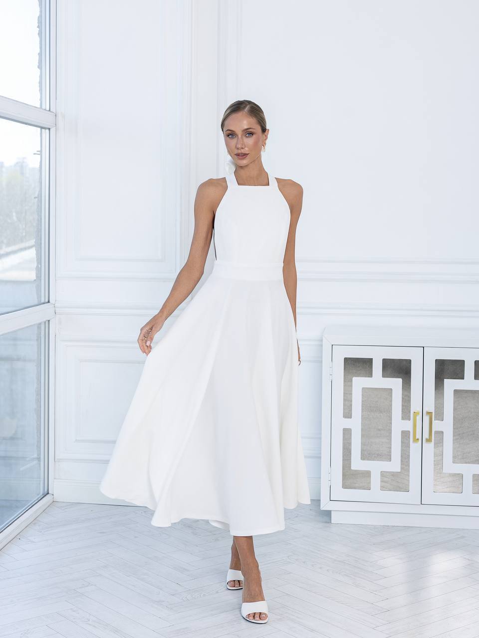 Celeste Halter Midi Dress