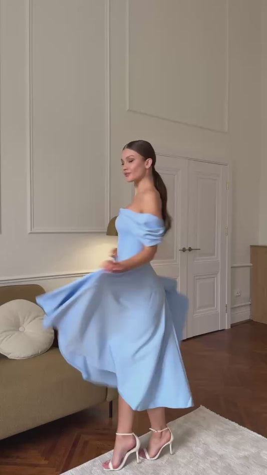 Jane Off-Shoulder Midi Dress